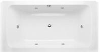 Center Drain Tub with Back Jet on Each Side