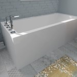 Neptune Flory De Colt Corner Rectangle Tub with 2 Sided Skirt