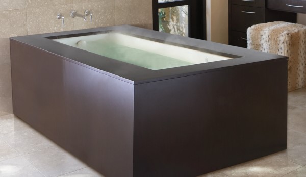 Aquatic Hot Soak Heated Rectangle Undermount Bathtub