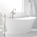 Oval, Double Slipper Solid Surface Freestanding Tub