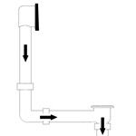 Long Thin Overflow, Toe Tap Drain