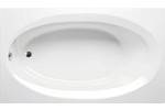 Rectangle Bath, Oval Bathing Area, End Drain, Neck Rest