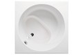 Beverly 4040 Top View, Japanese Rectangle Tub with Round Bathing Well