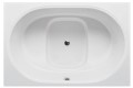 Top View, Rectangle Tub, Oval Bathing Area, Japanese Style with 2 Seats
