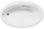 Oval 72 x 42 Tub, End Drain, Neck Rest & Armrests