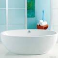 Oval, Clean Lines,  Center Drain Soaking Tub