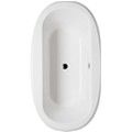 Oval Tub, Center Side Drain, 1 Extra Wide Rim