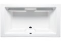 Lana Rectangle Tub with 4 Armrests, Center - Side Drain & 2 Backrests