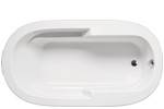 Oval 60 x 36 Tub, End Drain, Armrests