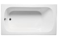 Rectangle Bath, Oval Interior, Flat Rim, End Drain