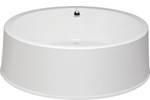 Round Freestanding Tub, End Drain, Flat Rim