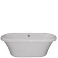Odessa Freestanding Center Drain Soaking Tub with Rolled Rim