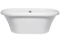 Front View, Oval Freestanding Bath, Curving Angled Sides