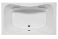 Rectangle Bathtub with Armrests, Figure 8 Bathing Well, Center - Side Drain
