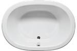 Sol Oval Tub with a Center Drain and Flat Rim