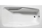 Rectangle End Drain Tub, Curving Armrests