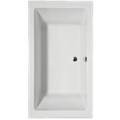 Rectangle Tub, Center Side Drain, Modern, Boxy