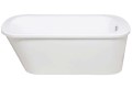 Oval Floor Standing Tub with Wide Rim