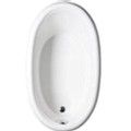 Adella Oval Tub with Rolled Rim, End Drain