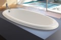 Oval Tub with Decorative Rolled Rim, Drop-in Installation