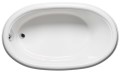 Oval Tub with End Drain