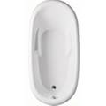 Oval Tub, End Drain, Raised Rim, Armrests