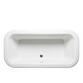 Andrina Top View, Flat Rim, Center - Side Drain, 2 Backrests