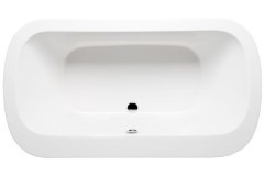 Oval Tub, Center Side Drain, 1 Extra Wide Rim