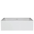 Front View, Flat Panel Skirts, Slotted Overflow