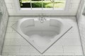 Bermuda 3 Installed as a Drop-in, Rectangle Surround, Corner Point Facing Out