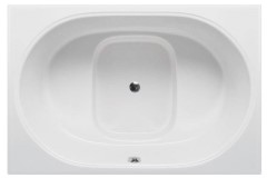 Rectangle Japanese Style Bath, Two Seats, Oval Interior