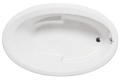 Oval Tub, End Drain, Neck Rest & Armrests