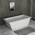 Rectangle freestanding Tub with Flat Rim