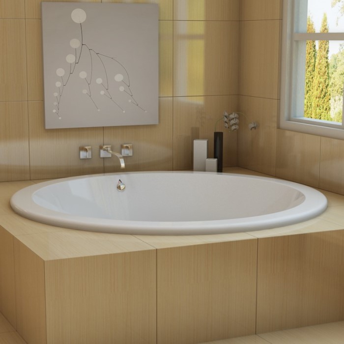 Etoile Bath Installed as a Drop-in, Wall Mounted Tub Faucet