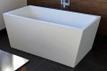 Glacion Soaker Tub with a Wall Mount Tub Filler