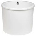 Round Japanese Freestanding Tub, Wide Rim