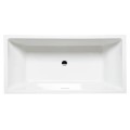 Top View, Center - Side Drain, Flat Rim, 2 Backrests