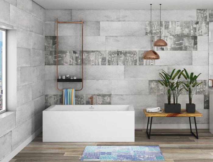 Lex Rectangle Tub with Straight Sides