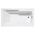 Rectangle Tub with Armrests and End Drain