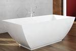 Rectangle Soaking Tub with Curving Sides