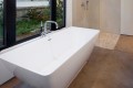 Marseille Rectangle Freestanding Tub with Curving Sides, Recessed Base