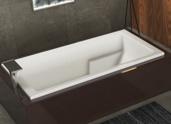 Nadia Rectangle Bathtub with Armrests