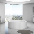 Oceane Round Tub Freestanding Tub with Angled Sides