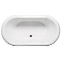 Top View Center - Side Drain, Rolled Rim
