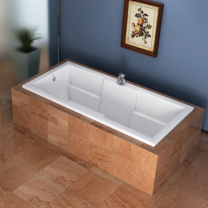 Ren Installed as a Drop-in Bathtub, Deck Mount Faucet