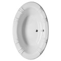 Oval 66 x 42 Tub with Decorative Rim, Center Side Drain