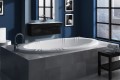 Sandpiper Soaker Tub Installed in a Freestanding Tile Surround