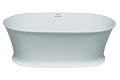 Front View, Slotted Overflow, Center Drain