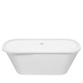 Front view, Freestanding Tub with Angled Sides, Flat Rim