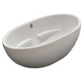 Oval, Center Drain Tub with Armrests